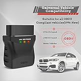 OBD2 Diagnosegerät Bluetooth 4.0 Scanner Adapter für iOS Android Windows, Auto Diagnosegerät Code Leser für Check Engine Light für OBDII/EOBD Fahrzeuge - 2