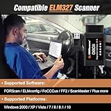 ELM327 FORScan OBD2-Adapter ELMconfig OBDII USB-Scanner-Diagnosetool mit MS-CAN HS-CAN-Schalter für die Diagnose von PKW- und Light-Truck-Codelesern für Ford F150 F250 nur unter Windows - 5