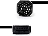 ULTRAOBD 2 E-Car Anschluss 20 Pin OBD auf 16 Pin OBD2 Kabel Adapter Stecker auf Buchse Rund Diagnose Kabel für BMW E36 E46 E38 E39 E53 X5 Z3 - 3