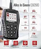 thinkcar Obd2 Diagnosegerät,ThinkOBD500 Diagnosegerät Auto Große Größe&Deutsch Unterstützen, Volle Obd2-Funktionalität Auslesegerät Auto Mit Tastenkombinationen (500) - 2