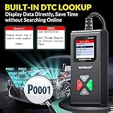 KINGBOLEN OBD2 Diagnosegerät YA100 Diagnosegerät Auto für Alle Fahrzeuge, Modus 6&Check Engine Light,obd2 Code Scanner für Alle OBDII/EOBD/CAN Protokoll Autos Seit 1996,Lebenslanges Kostenloses Update - 4