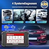 thinkcar Diagnosegerät Auto Mit 28 Service Funktionen(Oil/EPB/SAS kostenloses),SR4 Obd2 Diagnosegerät für Alle Fahrzeuge Mit 4 Systemdiagnosen(ABS+SRS+ECM+TCM),Auslesegerät Auto kostenloses Upgrade - 2