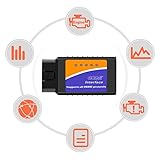 Retoo Mini Bluetooth OBD2 ELM327 Scanner für Auto Diagnose, Diagnosewerkzeuge, Diagnostic Adapter Tool für OBD II, Engine Code Reader für Android, Diagnosegerät für Car, Stecker Interface - 2