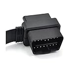 Goliton Verbindungskabel, kompatibel mit OBD II OBD2, 16-poliger Splitter-Verlängerung, 1 x Stecker und 2 x Buchse, Verlängerungskabel - 3