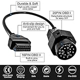Goliton OBD OBD2 16 Pin Connector Diagnostic Adapter Compatible for BMW 20 Pin - 3