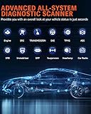 ANCEL FX9000 OBD2 Diagnosegerät für Alle Fahrzeuge, Alles Systemdiagnosen & 26 Servicefunktionen Kfz Diagnosegerät Auto OBDII Scanner mit ABS BMS TPS DPF IMMO SAS EPB TPMS AFS Öl Reset Auslesegerät - 2