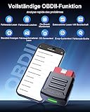 mucar Obd2 Bluetooth Adapter Für iOS&Android,BT200 2022 Neueste iagnosegerät Auto Mit 15 Service Funktionen(Öl,SAS kostenloses), obd2 diagnosegerät Bluetooth Alle Systemdiagnosen Kostenloses Upgrade - 5