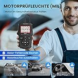 mucar Obd2 Diagnosegerät,CDE500 Diagnosegerät Auto Große LCD-Bildschirme & Deutsch Unterstützen, Klassisch Verbessert Obd2 Diagnosegerät Für Alle Fahrzeuge Mit Tastenkombinationen (Rot) - 3
