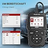 mucar Obd2 Diagnosegerät,CDE500 Diagnosegerät Auto Große LCD-Bildschirme & Deutsch Unterstützen, Klassisch Verbessert Obd2 Diagnosegerät Für Alle Fahrzeuge Mit Tastenkombinationen (Rot) - 4