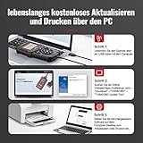 mucar Obd2 Diagnosegerät,CDE500 Diagnosegerät Auto Große LCD-Bildschirme & Deutsch Unterstützen, Klassisch Verbessert Obd2 Diagnosegerät Für Alle Fahrzeuge Mit Tastenkombinationen (Rot) - 5