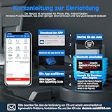 AUTOPHIX Nexlink OBD2 Bluetooth 5.0 für Autos und Motorräder, OBD2 Diagnosegerät Bluetooth, OBD2 Bluetooth Adapter für iOS und Android - 5