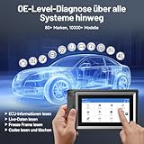 TOPDON ArtiDiag800 BT – OBD2 Diagnosegerät für alle Fahrzeuge, KFZ Diagnosegerät mit Full System Diagnosen und 28 Service Funktionen, lenbenslanges Online Upgrade, Drahtlose Verbindungen - 2