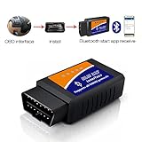 Gobesty OBD2 Diagnosegerät, OBD2 Bluetooth Adapter, Universal OBD2 Scanner Bluetooth Auto, OBD2 Auto Codeleser, Auto Diagnosegerät OBD2 Adapter, OBD II Diagnose Scanner Für IOS Android Windows - 5