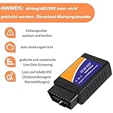 OBD2 Diagnosegerät Auto Adapter WiFi,SOARFLY OBDII KFZ Diagnose Scanner Tool für die meisten Autos,ELM327 Auto Code Leser Scan Werkzeug Auto Gadget für IOS Android Windows iPhone Smartphone Tablet - 6