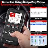 OBD2 diagnosegerät,KINGBOLEN YA200 diagnosegerät Auto,Universal KFZ-Fehlercode-Lesegerät mit Vollen OBD2-Funktionen,Motor System Diagnose Code Scanner für Alle OBDII/EOBD Protokoll - 4