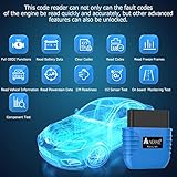 NEXAS Nexlink OBD2 Bluetooth 5.0 Adapter für IOS & Android & PC Universal EOBD OBDII Diagnosegerät Scanner Motor Fehlercode Lesegerät Kompatibel mit Vielen Apps für Auto PKW KFZ Nach 1996 - 2