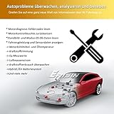 Erisin OBD2 Diagnosegerät OBD2 Bluetooth Adapter Auto Diagnose-Scanner Tool Auto Fehlerprüfwerkzeug Motorsystem Diagnosewerkzeug für Android Gerät - 5