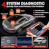 LAUNCH CRP129E OBD2 Diagnosegerät Auto Auslesegerät Kfz-Diagnose EOBD Tester, obd2 Scanner mit 4 Systemen Motor, ABS, SRS, Automatik Getriebe+5 Service Funktionen mit Touchscreen WiFi Update/Android - 2
