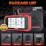 LAUNCH CRP129E OBD2 Diagnosegerät Auto Auslesegerät Kfz-Diagnose EOBD Tester, obd2 Scanner mit 4 Systemen Motor, ABS, SRS, Automatik Getriebe+5 Service Funktionen mit Touchscreen WiFi Update/Android - 9