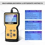 OBD2 Diagnosegerät Werkzeuge, kungfuren OBDII-Autocodeleser Automatische Diagnose mit LCD-Bildschirm, Motorfehlercode OBD2/EOBD diagnosegerät Auto für alle OBDII-Autos nach 1996 - 7