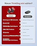 OBD2 Bluetooth Adapter für iOS & Android, ThinkDiag Mini OBD2 Diagnosegerät Mit Alle Systemdiagnosen, Diagnosegerät Auto für Fahrzeuge, Exklusive APP/Batterietest/Auto VIN/Kostenlose Aktualisierungen - 3