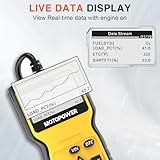 MOTOPOWER MP69033 Auto OBD2 Scanner Codeleser Motor-Fehlercode-Leser Scanner CAN Diagnosegerät für alle OBD II Protokoll Autos - 6