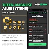 RED OBD Diagnosegerät Auto BLE+ mit ULTRA OBD APP I Auto OBD2 EOBD Scanner für alle Fahrzeuge I OBD Adapter Stecker mit Bluetooth I Superschnell & mit Motor, ABS, Airbag uvm I iOS + Android kompatibel - 3