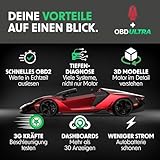 RED OBD Diagnosegerät Auto BLE+ mit ULTRA OBD APP I Auto OBD2 EOBD Scanner für alle Fahrzeuge I OBD Adapter Stecker mit Bluetooth I Superschnell & mit Motor, ABS, Airbag uvm I iOS + Android kompatibel - 4