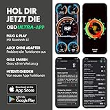 RED OBD Diagnosegerät Auto BLE+ mit ULTRA OBD APP I Auto OBD2 EOBD Scanner für alle Fahrzeuge I OBD Adapter Stecker mit Bluetooth I Superschnell & mit Motor, ABS, Airbag uvm I iOS + Android kompatibel - 6