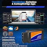 OBD2 Bluetooth Diagnosegerät Auto Scanner Code Leser für Android Windows, OBD2 Bluetooth Adapter OBD Auto Diagnosegerät für Alle OBDII Protokoll Fahrzeug - 5