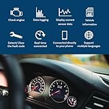 MMOBIEL OBD II Stecker Bluetooth – OBD Diagnosegerät kompatibel mit iOS, iPhone, iPad und Android – OBD2 Scanner Autodiagnosegerät – OBD2 Bluetooth Adapter – Carscanner – Upgraded V2.1 - 5