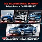 ANCEL VD700PRO OBD2 Diagnosegerät Auto für VAG Fahrzeuge Alles System KFZ Diagnose mit 8 Sonderfunktionen ABS Öl TPMS EPB TPS SRS DPF SAS Reset Fehlercode Auslesegerät - 6