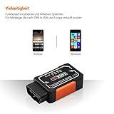 OBD2 Auto-Scanner, Tacklife AOBD1B Diagnose-Scanner mit OBDII, Bluetooth-Scanner und PIC18F2480 Chip für Android, 3000 Code-Datenbank, Fehlerspeicher lesen und löschen, geeignet für die meisten Autos - 4