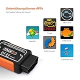 OBD2 Auto-Scanner, Tacklife AOBD1W Diagnose-Scanner mit OBDII, WiFi-Scanner und PIC18F2480 Chip für Android und iOS, 3000 Code-Datenbank, Fehlerspeicher lesen und löschen, geeignet für meisten Autos - 5
