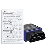 PUMPKIN OBD2 Bluetooth Adapter Diagnosegerät Scanner CAN BUS Interface (Y0004) Auto Car PKW KFZ OBDII Kompatibel mit iOS und Android Geeignet für meisten Autos - 4