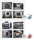 Auto Handyhalterung Kratzschutz 360°Drehbarem Gelenk [Lebenslange Garantie] IZUKU Handy Halterung Auto Lüftung Universal Kompatibel für iPhone8/7/6 Samsung Smartphone mit einer Breite von 5,3cm-9,5cm - 6