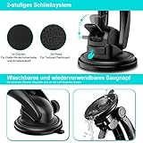 KFZ HandyHalterung, VicTsing Autohalterung Handy 360° drehbare, Car Phone Holder on Windschutzscheibe Armaturenbrett mit Kugelgelenk für iPhone 7 / 7Plus, 6s / 6 Plus 5s, Galaxy S7 / S6 Rand S5, Hinw - 2