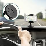 AUKEY Handyhalterung Auto Armaturenbrett Windschutzscheibe 360°Drehbar Kfz Halterung für iPhone 7 / 7 Plus / 6 / 6 Plus / 6s , Samsung Note 8 / S8 / Galaxy S6 , HTC , Nokia , Blackberry , GPS - Geräte - 3