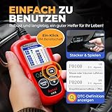 Autel Can Bus Diagnose OBD2 Eobd Auto Fahrzeug Lesegerät, Interface Code Scanner Reader, Lesen und Löschen Fehlercode, Unterstützt Alle Pkw mit Standardem OBD-II Schnittstelle, AL319 - 5