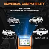 OBD2 Auto Diagnosegerät，4.7 'LCD OBD2 Scanner,professionelle Kfz-Diagnose-Tool(Unterstützt alle 12V Benzin Fahrzeuge ab 1996) Auto-Codeleser zum Überprüfen und Löschen von Fehlercode - 2