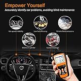 OBD2 Auto Diagnosegerät，4.7 'LCD OBD2 Scanner,professionelle Kfz-Diagnose-Tool(Unterstützt alle 12V Benzin Fahrzeuge ab 1996) Auto-Codeleser zum Überprüfen und Löschen von Fehlercode - 6