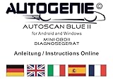 BerryKing Autoscan Blue 2019 OBD2 Mini Diagnose-Gerät Torque Auto Car PKW KFZ OBD 2 Bluetooth Fehler-Speicher Lesen und Löschen - 2