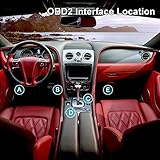 OBDII OBD2 Diagnosegerät Auto KFZ, AUTOOL 16Pin Fehler Auslesen Auto Motor mit Batterietester, OBD2 Fehlercodeleser Scanner für Lesen und Löschen Fehlercode - 4