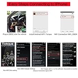 WildAuto OBD2 Diagnosegerät WiFi Mini OBD2 Adapter für Android Smartphones, IOS und Windows OBD2 Scanner Geeignet für die meisten Autos & LKW (WiFi OBD Modell 2) - 3