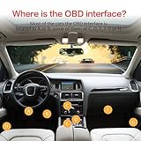 WildAuto OBD2 Diagnosegerät WiFi Mini OBD2 Adapter für Android Smartphones, IOS und Windows OBD2 Scanner Geeignet für die meisten Autos & LKW (WiFi OBD Modell 2) - 5
