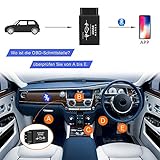 UBRU OBD2 Bluetooth Adapter, OBDII Diagnose Scanner Engine Code Reader OBDII-Code Leser Motorkontrollleuchte Diagnosegerät für Android Windows Geräten Kompatibel ist - 3