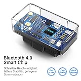 OBD2 Bluetooth Adapter, Diagnose Scanner Auto Check Engine für Car Mini OBD2 Bluetooth Auto Tool für iOS/Android/Symbian & Windows Gerät by Ainope - 5