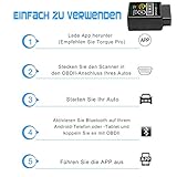 VAWcornic Bluetooth Professioneller OBD2 Diagnosegerät, Auto Diagnosegerät OBD II Kfz Adapter - Kompatibel mit Alle Fahrzeuge, Auto Diagnose OBD2 Stecker Für IOS, Android, Windows - 4