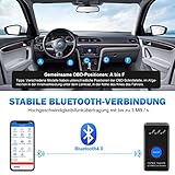 kungfuren OBD2 Bluetooth 4.0 Adapter für iPhone IOS und Android, OBD2 Diagnosegerät Scanner, Mini KFZ OBD Pro, OBD II Diagnosewerkzeuge Auto Code Reader - 2