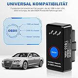 kungfuren OBD2 Bluetooth 4.0 Adapter für iPhone IOS und Android, OBD2 Diagnosegerät Scanner, Mini KFZ OBD Pro, OBD II Diagnosewerkzeuge Auto Code Reader - 6